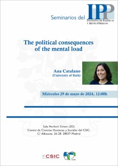 Seminarios del IPP: "The Political Consequences of the Mental Load"