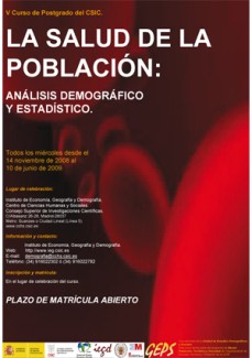 V Curso de Postgrado: "La Salud de la Población. Análisis demográfico y estadístico"