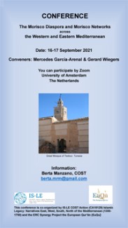 Conference "The Morisco Diaspora and Morisco Networks across the Western and Eastern Mediterranean"