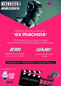 Cinefórum sobre neurociencia. Proyección de la película 'Ex Machina'