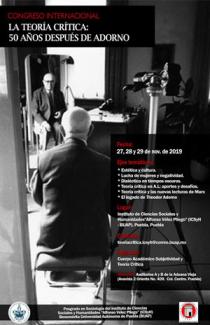 Congreso Internacional "La Teoría Crítica: 50 años después de Adorno"