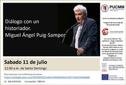 Webinar: "Diálogo con un historiador. Miguel Ángel Puig-Samper"