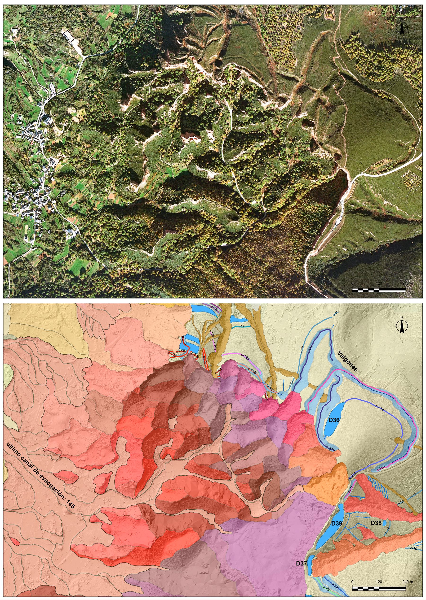 El CSIC realiza la descripción más completa de la red hidráulica del yacimiento de Las Médulas El CSIC realiza la descripción más completa de la red hidráulica del yacimiento de Las Médulas