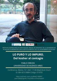 Conferencia "Lo puro y lo impuro. Del kosher al contagio"