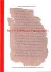 Natalio Fernández (ILC) publica "Filología bíblica y humanismo" Cubierta del libro