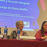 Eulalia Pérez Sedeño, doctora honoris causa por la Universidad de Buenos Aires, durante la ceremonia Eulalia Pérez Sedeño, doctora honoris causa por la Universidad de Buenos Aires, durante la ceremonia
