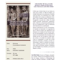 Se publica el libro "Salvajes de acá y de allá. Memoria y relato de nos-otros. Liber Amicorum de Luis Díaz Viana" Se publica el libro "Salvajes de acá y de allá. Memoria y relato de nos-otros. Liber Amicorum de Luis Díaz Viana"
