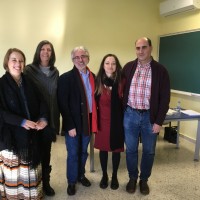 Fotografía del tribunal, director de la tesis y doctorada