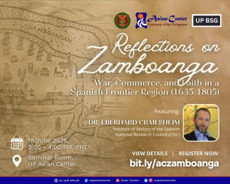 Conferencia: “Reflections on Zamboanga. War, commerce, and faith in a Spanish frontier region (1635-1805)”