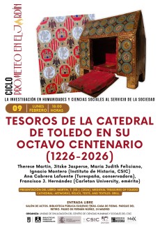 Ciclo de conferencias «Prometeo en el jardín»: Tesoros de la Catedral de Toledo en su Octavo Centenario (1226-2026)