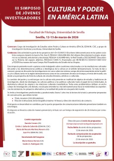 III Simposio de jóvenes investigadores "Cultura y poder en América Latina" (convocatoria)