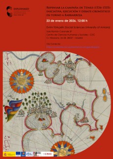 Seminario DIPLOINMED: “Repensar la campaña de Túnez (1534-1535): iniciativa, ejecución y debate cronístico en torno a Barbarroja”