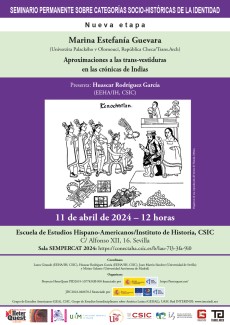 Seminario Permanente sobre categorías socio-históricas de la identidad (SEMPERCAT): "Aproximaciones a las trans-vestiduras en las crónicas de Indias"