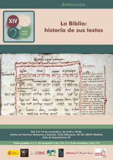 Semana de la Ciencia 2014: "La Biblia: Historia de sus textos"