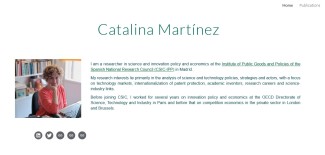 Página web personal de Catalina Martínez (IPP)