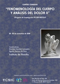 Cuartas Jornadas "Fenomenología del cuerpo y análisis del dolor II"