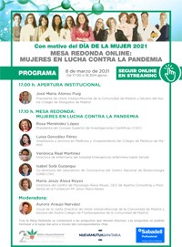 Mesa Redonda “Mujeres en lucha contra la pandemia”