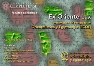 Ex Oriente Lux. Las lenguas de Egipto y el Próximo Oriente Antiguo en la Universidad Complutense