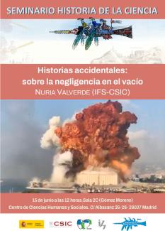 Seminario del Departamento de Historia de la Ciencia: "Historias accidentales: sobre la negligencia en el vacío"