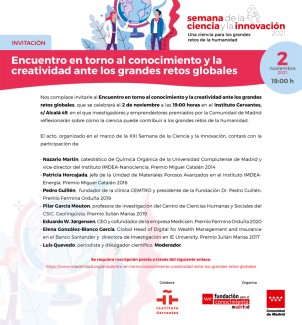 Encuentro en torno al conocimiento y la creatividad ante los grandes retos globales Encuentro en torno al conocimiento y la creatividad ante los grandes retos globales