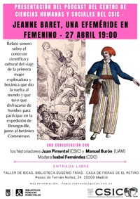 Presentación del pódcast «Jeanne Baret, una efeméride en femenino»