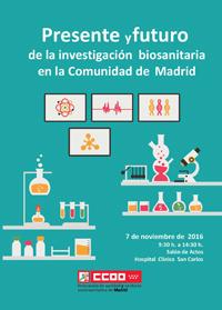 Jornada: "Presente y futuro de la investigación biosanitaria en la Comunidad de Madrid"