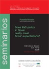 Seminario SPRI: "Does R&D policy in Spain really meet firms' expectations?"