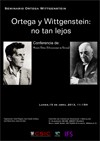 Seminario 'Ortega y Wittgenstein': "Ortega y Wittgenstein: no tan lejos"
