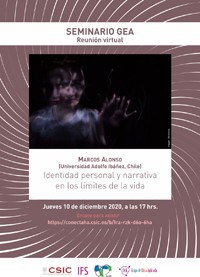 Seminario GEA (Grupo de Ética Aplicada): "Identidad personal y narrativa en los límites de la vida"