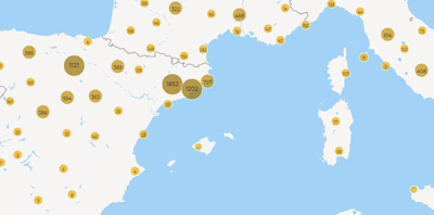 El proyecto ‘Petrifying Wealth’ publica en abierto un visor cartográfico de construcciones medievales, que recoge más de 17.000 edificios